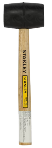 [004426] STANLEY RUBBER MALLET 16OZ WOOD