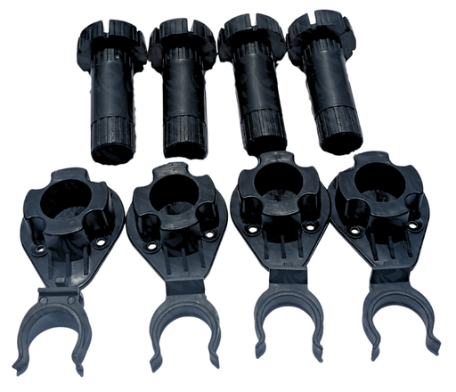 [004579] ADJUSTABLE LEG BLACK PLASTIC