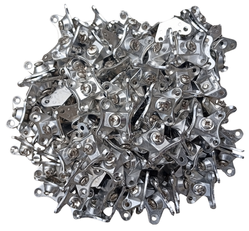 [004595] BUTTERFLY CORNER BRACKET NICKEL