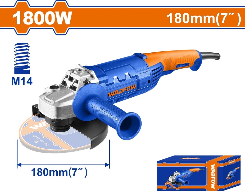 WAG851801 ANGLE GRINDER 7 INCH 1800W