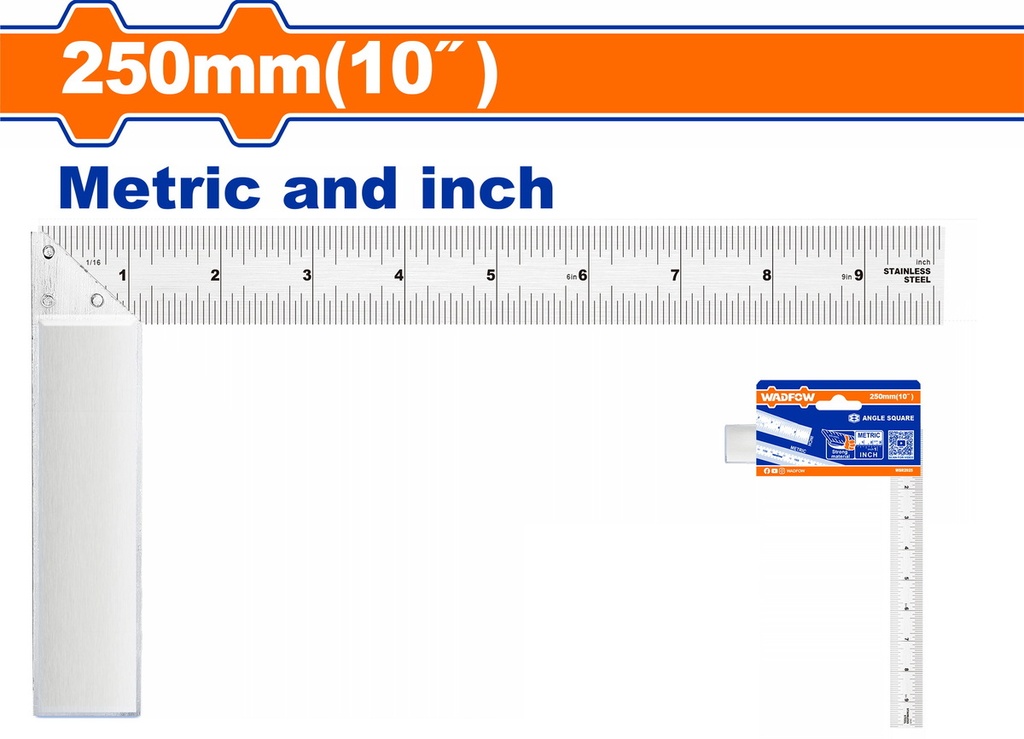 WSR2925 ANGLE SQUARE 10 INCH WADFOW
