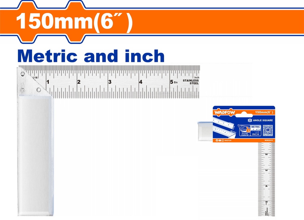 WSR2915 ANGLE SQUARE 6 INCH WADFOW
