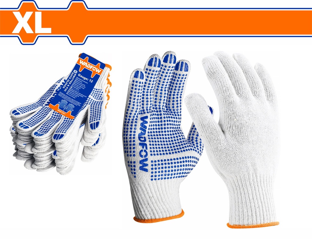 WKG1801 KNITTED PVC GLOVES