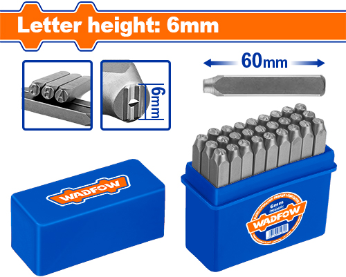 WCC9276 LETTER PUNCH SET 27PC