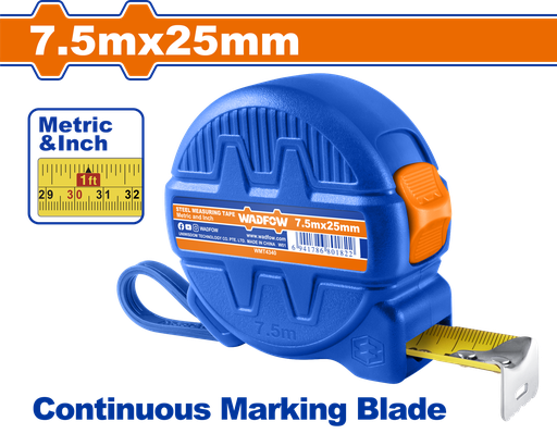 [004748] WMT4340 MEASURE TAPE 7P5M PLASTIC CASE