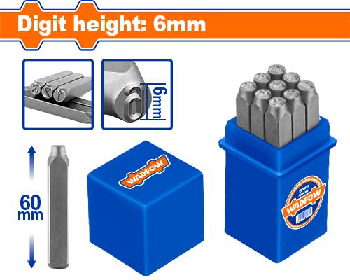 [004758] WCC9596 NUMBER PUNCH 9PC SET