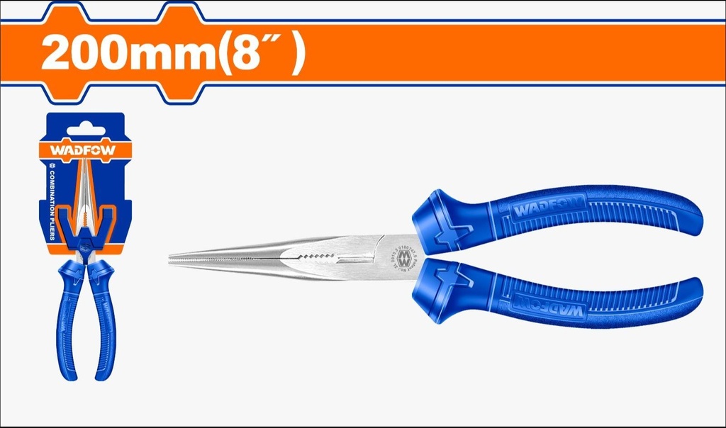 WPL2C28 PLIERS LONG NOSE 8 INCH 