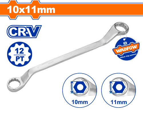 WSA3103 RING SPANNER 10X11 WADFOW