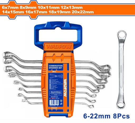 [004779] WFR3208 RING SPANNER 8PC SET
