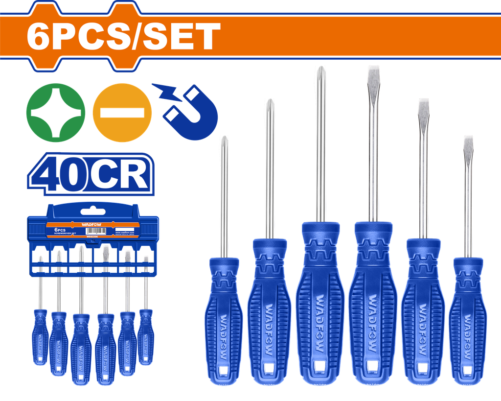 WSS2206 SCREWDRIVER 6 PC BIT SET