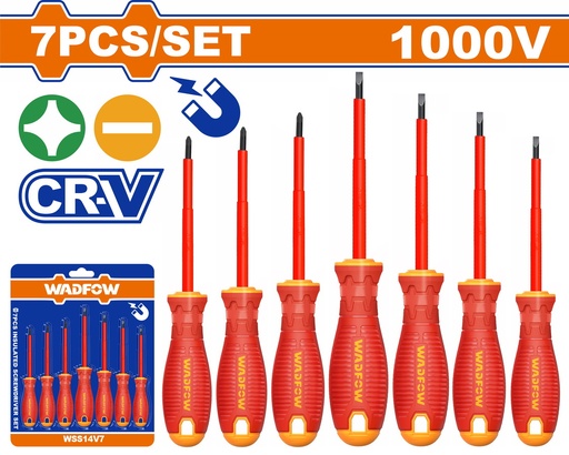 [004791] WSS7407 SCREWDRIVER 7 PC SET INSULATED