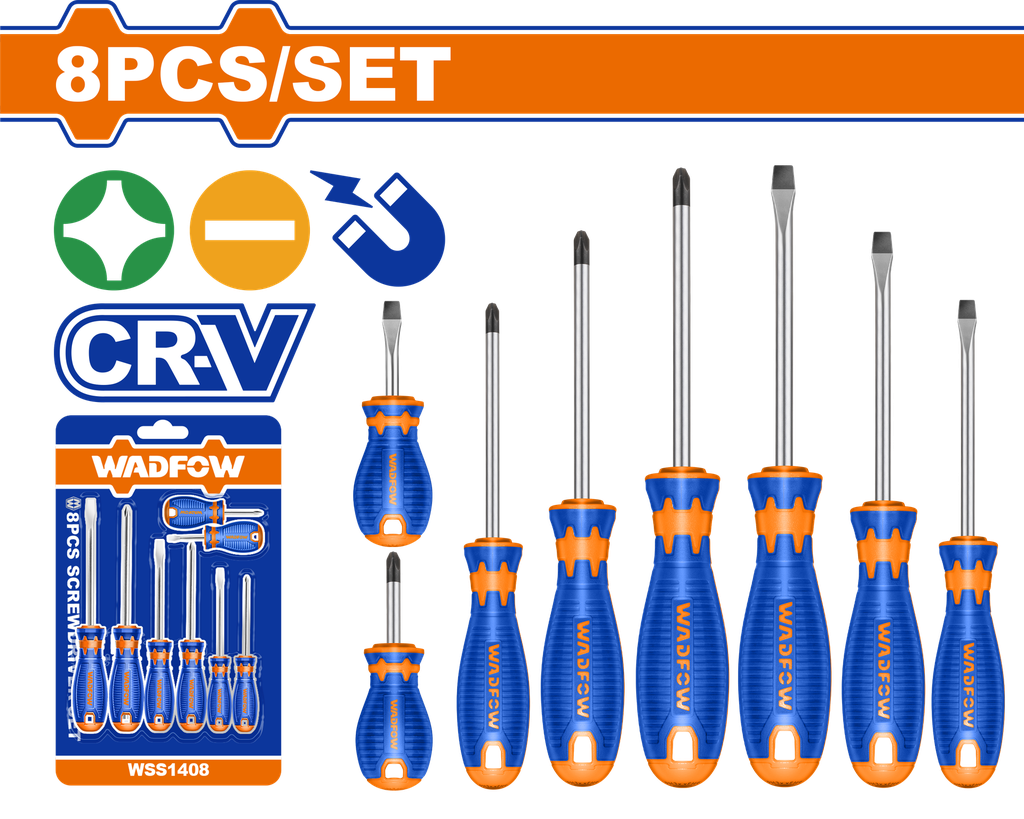 WSS1408 SCREWDRIVER 8PC SET