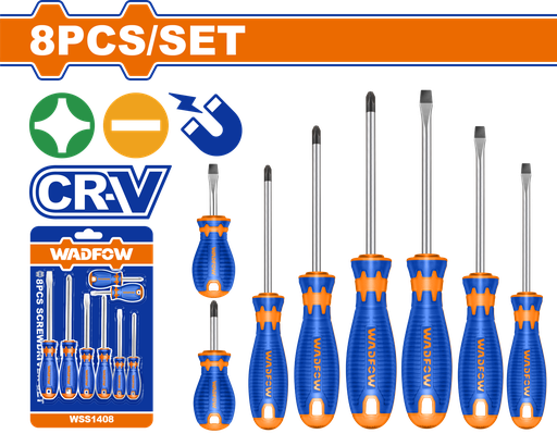 [004792] WSS1408 SCREWDRIVER 8PC SET
