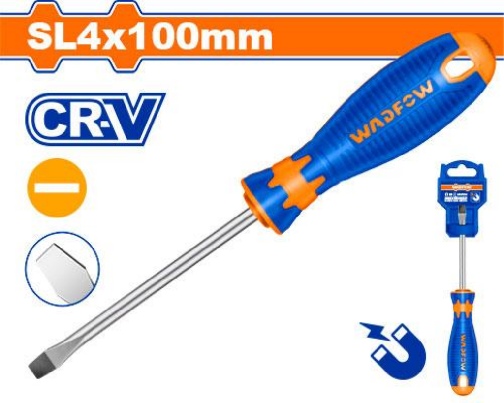 WSD1244 SCREWDRIVER SLOTTED 4X100