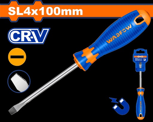 [004800] WSD1244 SCREWDRIVER SLOTTED 4X100