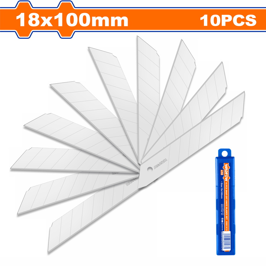 WMK1K18 SNAP OFF BLADE 10PC SET