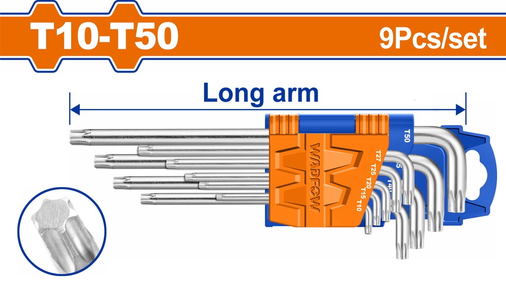 WHK3291 TORX KEY T10 T50 WADFOW