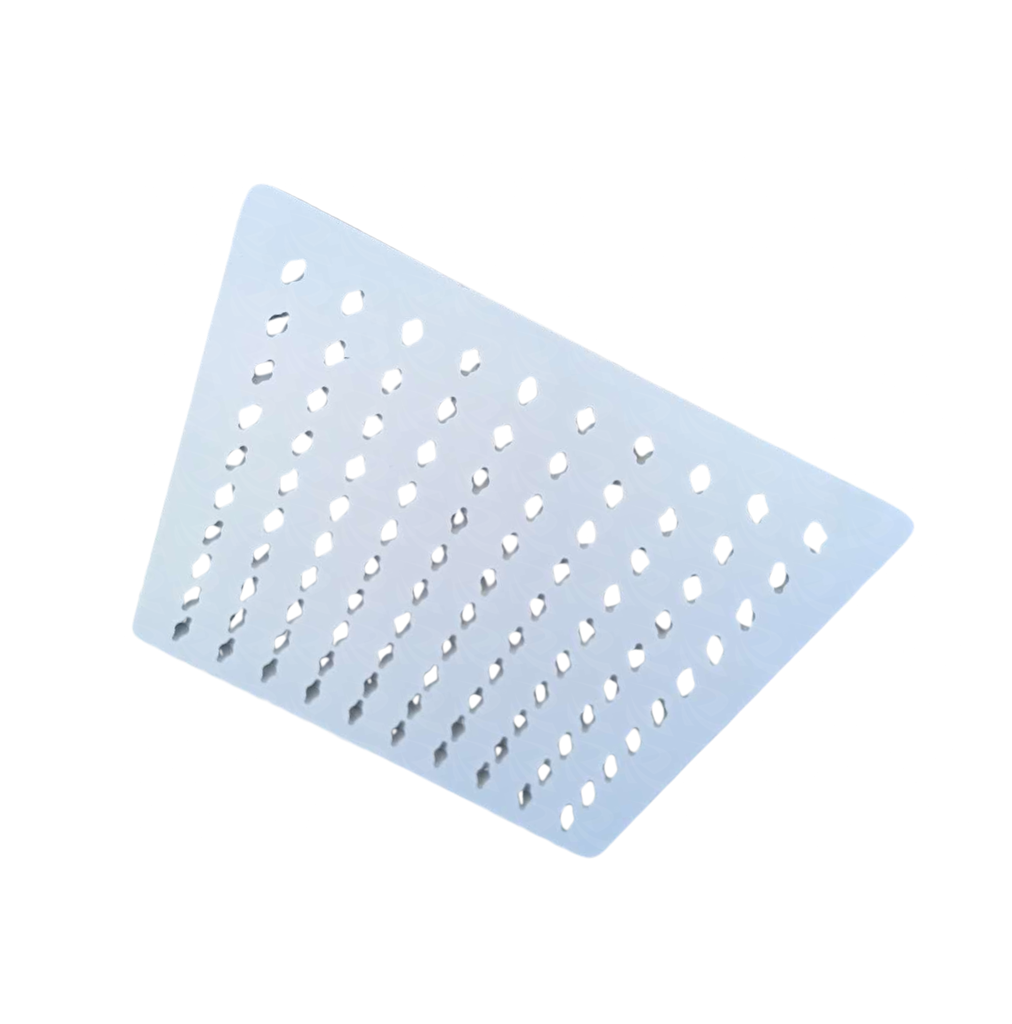 SHOWER ROSE STEEL 8 INCH SQUARE