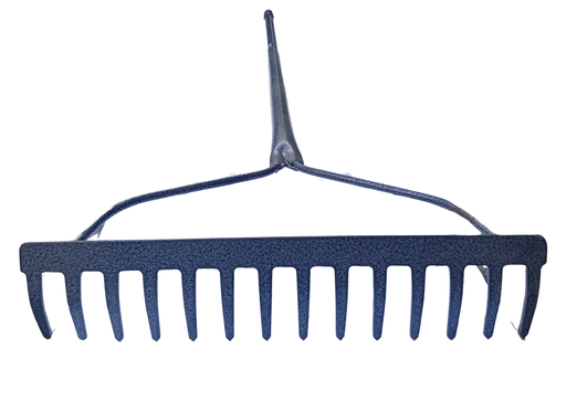 [004907] LEAF RAKE STEEL 14T GREY 7813