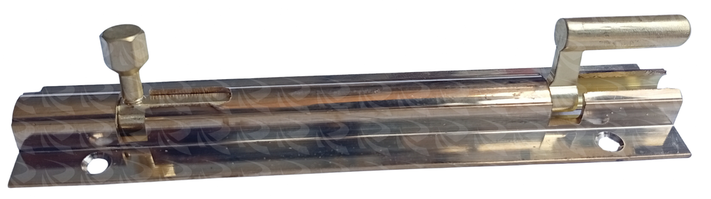 MDF TOWER BOLT NECKED BRASS 4 R