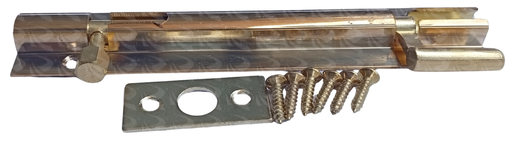 MDF TOWER BOLT NECKED BRASS 5 R