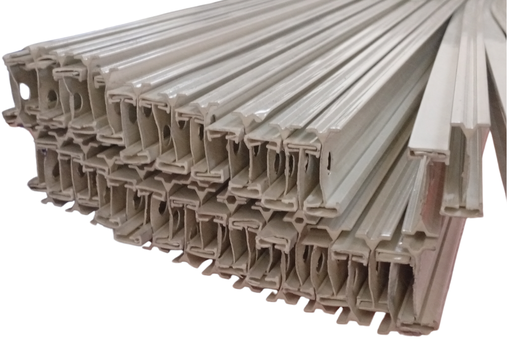 [004966] CURTAIN RAIL ALU WHITE 9873