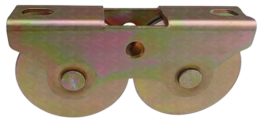 [004973] GATE TWIN WHEEL YELLOW ZINC 80