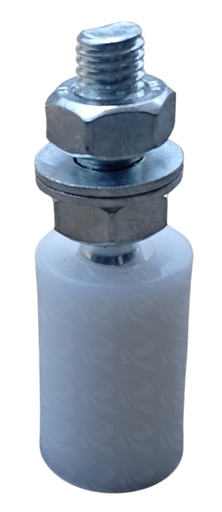 [004978] NYLON WHEEL WHITE 25X40MM 9882