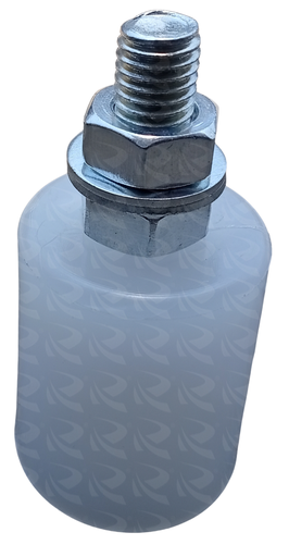 [004980] NYLON WHEEL WHITE 40X40MM 9882