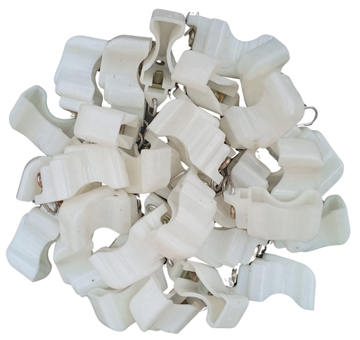 [005052] CURTAIN STOPPER WHITE 9877