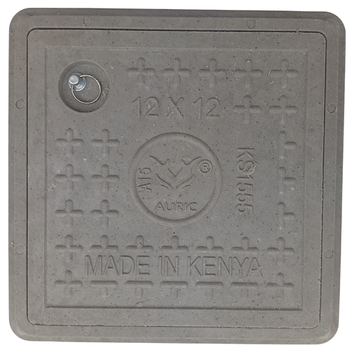 [005185] MANHOLE COVER FIBER 12X12 AURIC