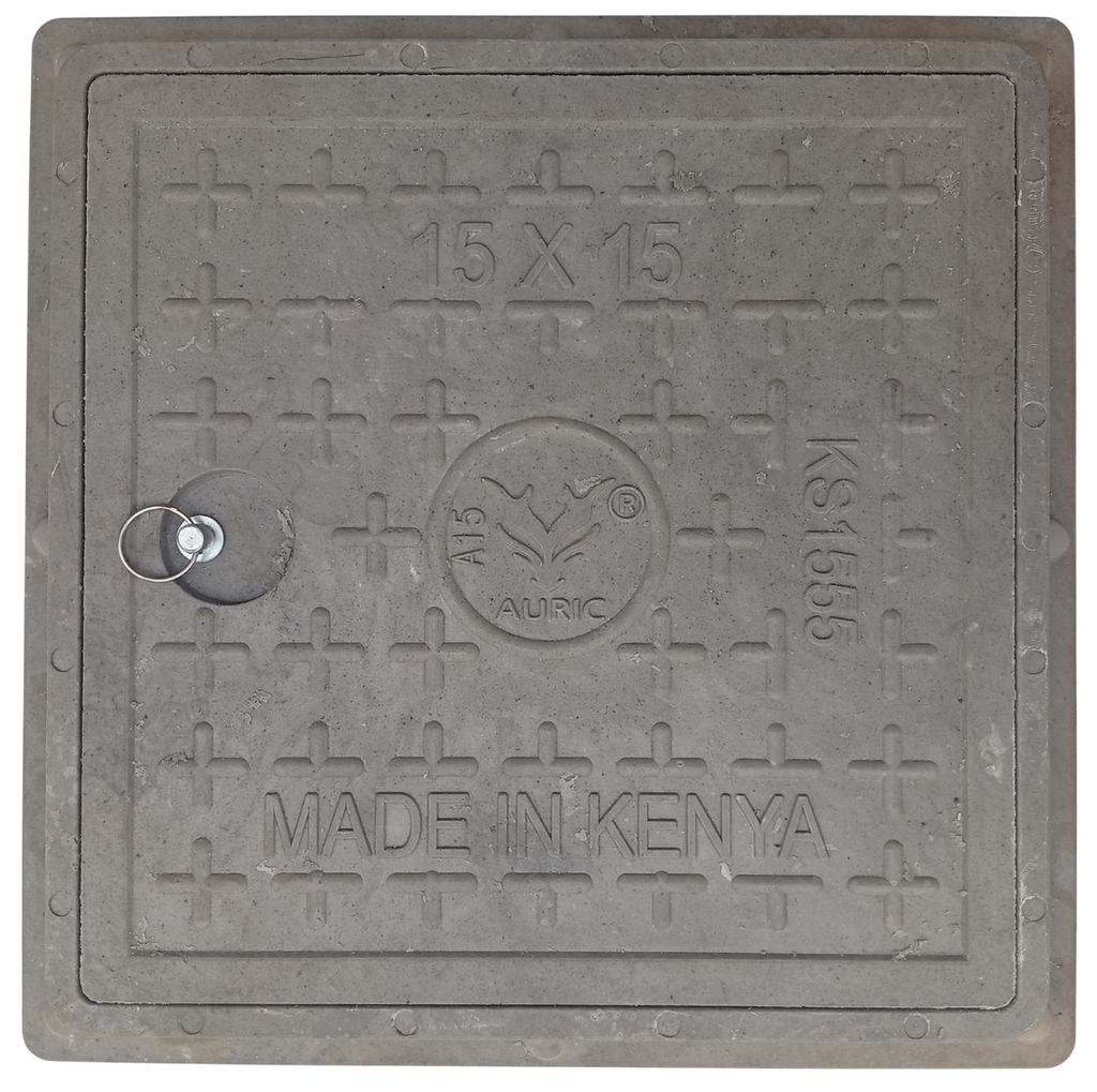 MANHOLE COVER FIBER 15X15 AURIC