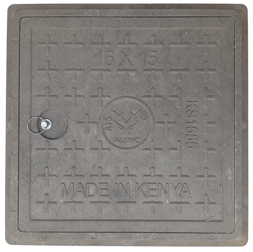 [005186] MANHOLE COVER FIBER 15X15 AURIC