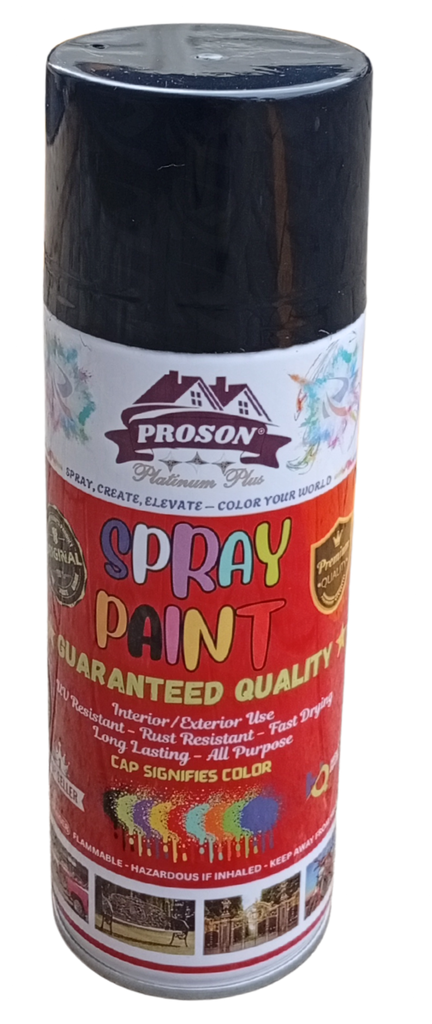 SPRAY PAINT PROSON BLACK