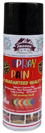 [005410] SPRAY PAINT PROSON HIGH G BLACK