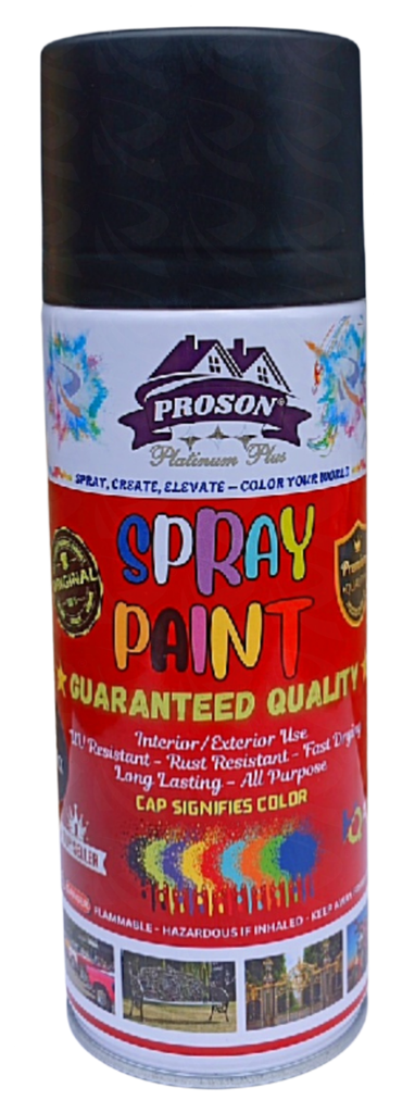 SPRAY PAINT PROSON MATT BLACK
