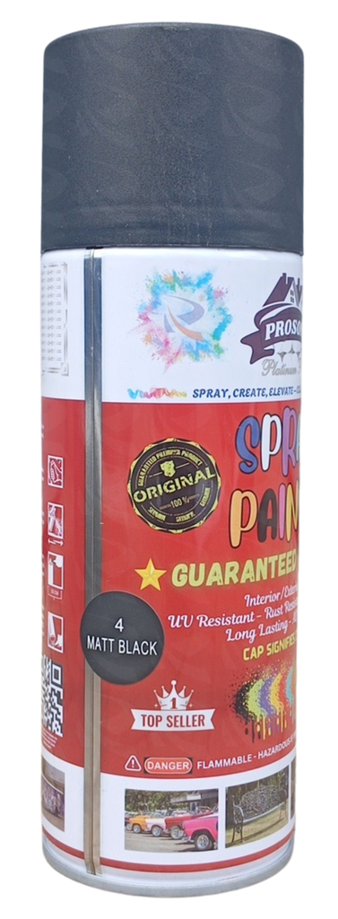 SPRAY PAINT PROSON MATT BLACK