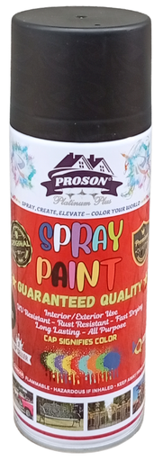 [005411] SPRAY PAINT PROSON MATT BLACK