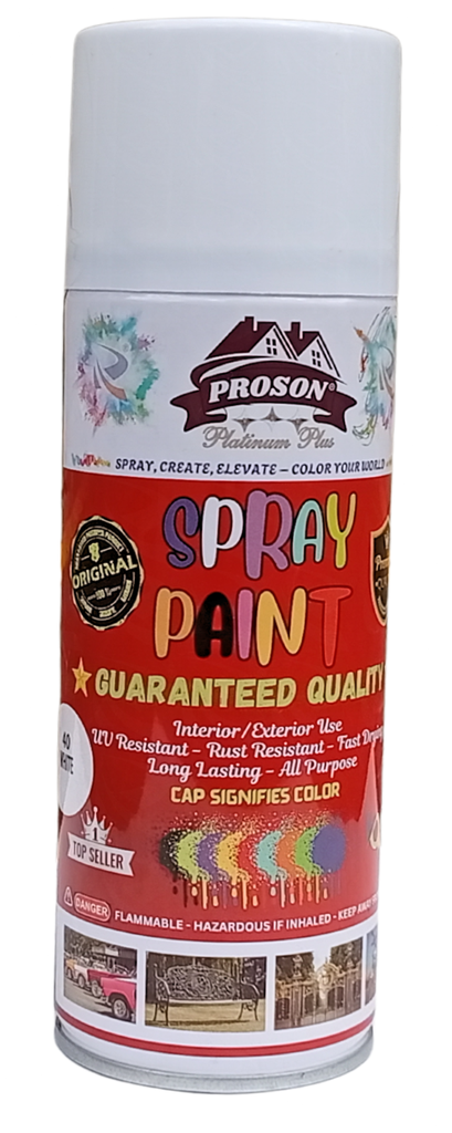 SPRAY PAINT PROSON WHITE