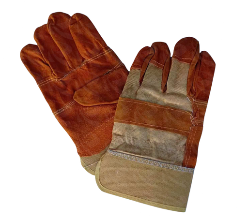 [005460] LEATHER GLOVES YELLOW KNICKER