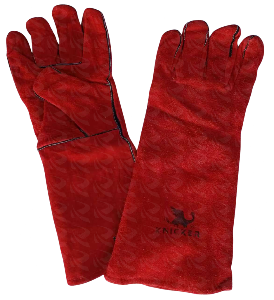 LEATHER GLOVES RED KNICKER