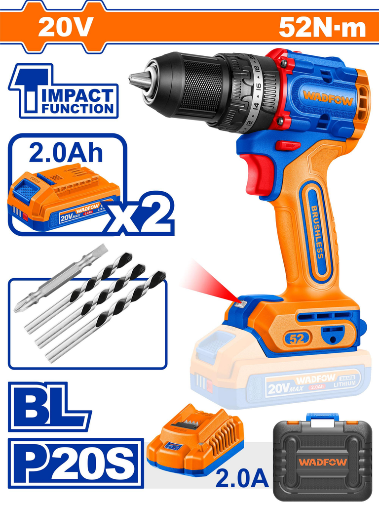 WCDP5281 CORDLESS IMPACT DRILL
