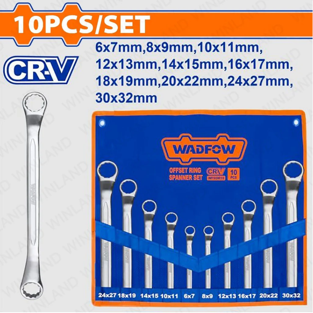 WFS5M10 RING SPANNER 10PC SET