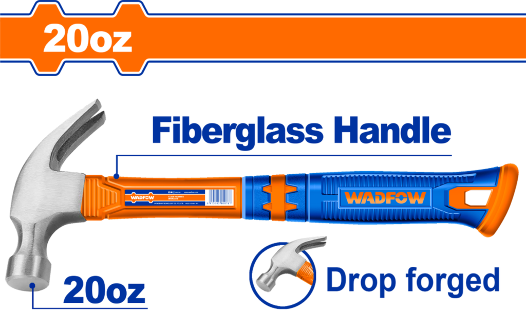 WHM3320 CLAW HAMMER FIBER 20OZ