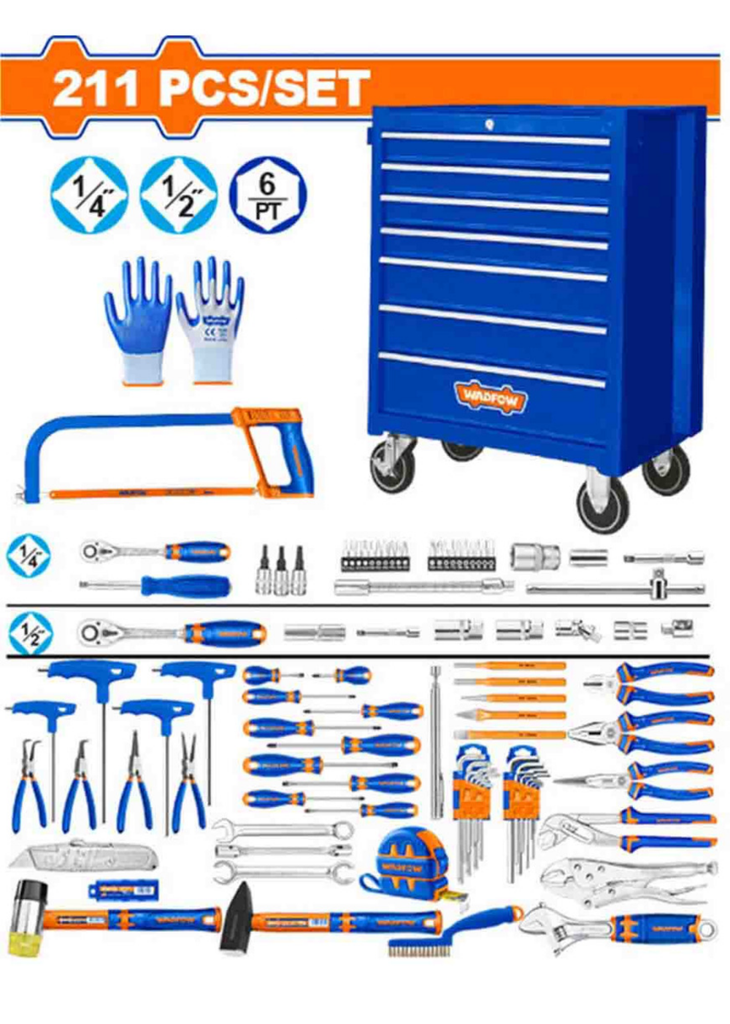WHS3211 TOOL CHEST 211 PC SET