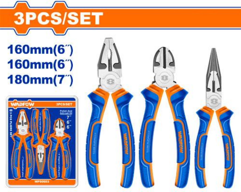 WPS0603 3PC PLIERS SET