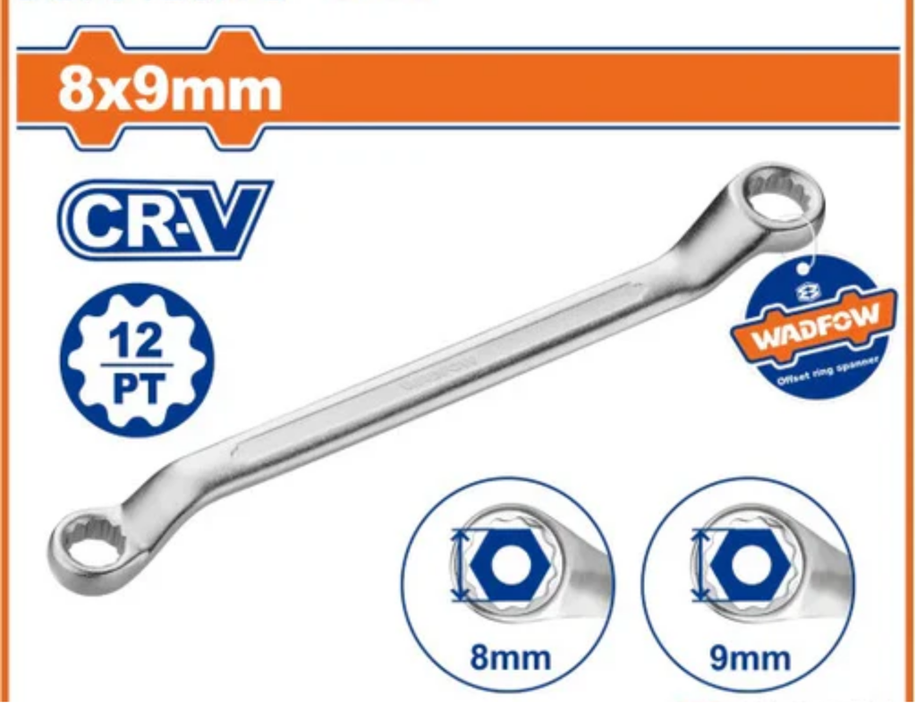 WSA3102 RING SPANNER 8X9