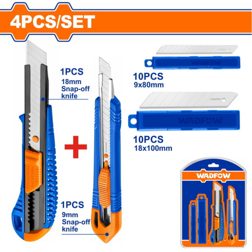 [005687] WSK2204 4PC SNAP OFF BLADE KNIF