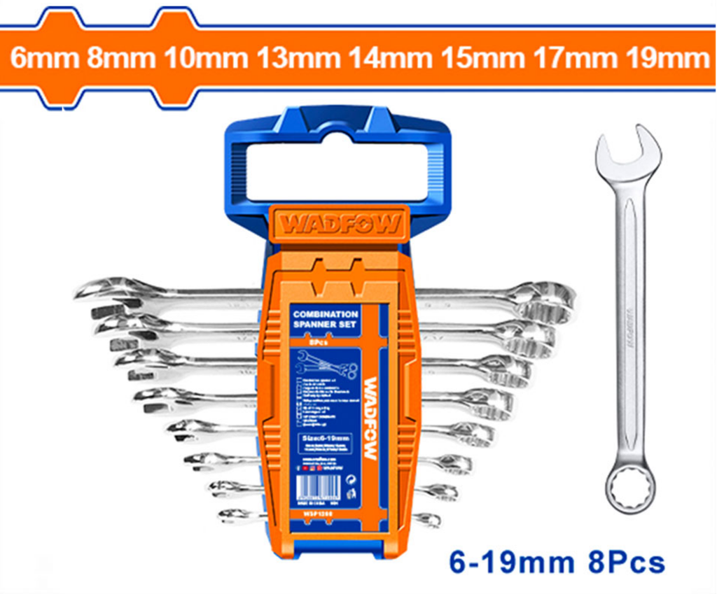 WSP1208 COMBINATION SPANNER 8PC