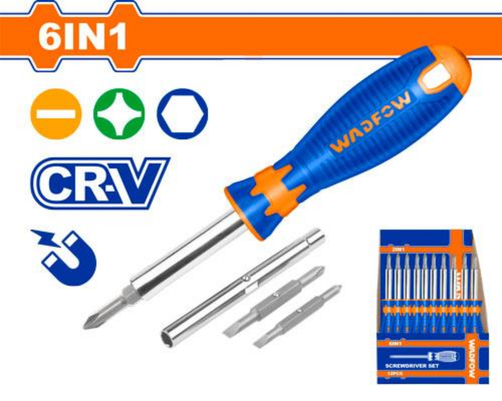 WSS5506 6 IN 1 SCREWDRIVER SET